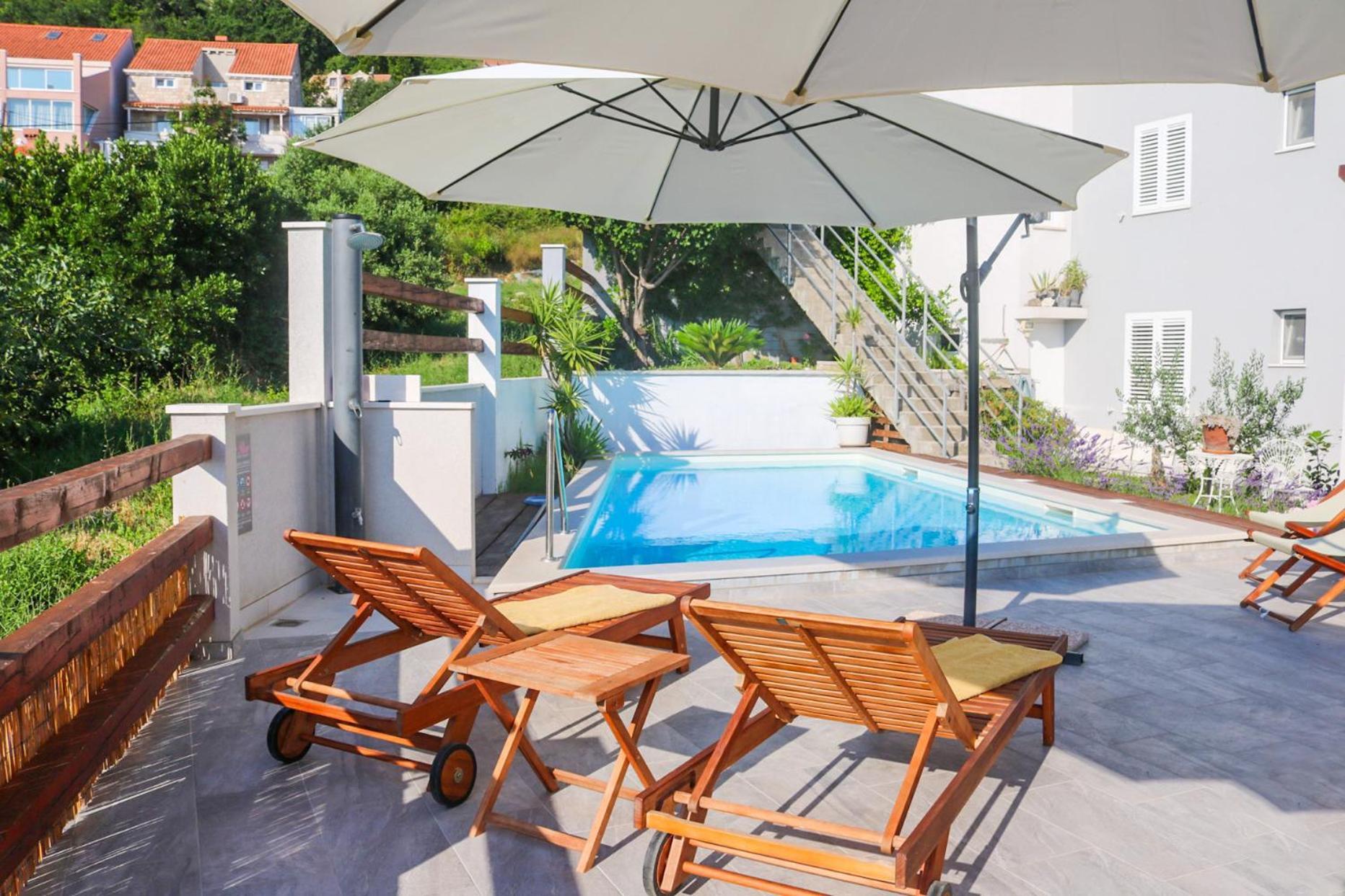 Villa My Rose With A Private Pool Mlini Kültér fotó