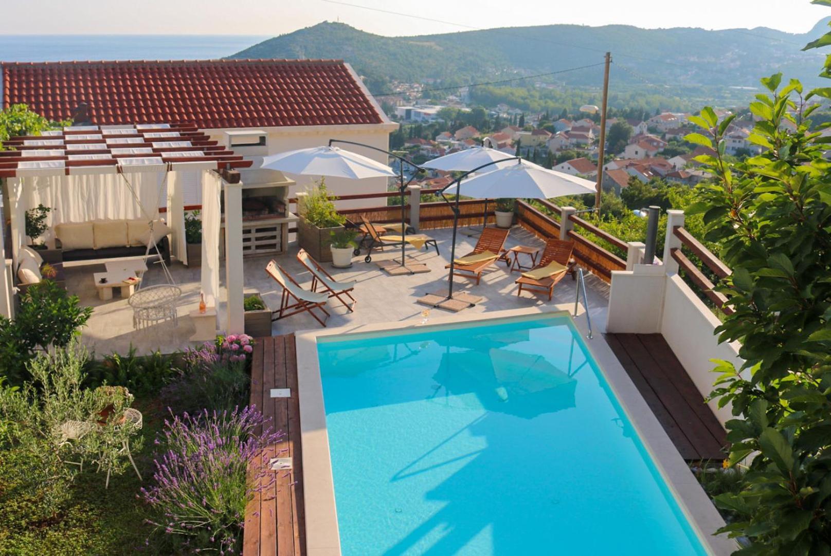 Villa My Rose With A Private Pool Mlini Kültér fotó