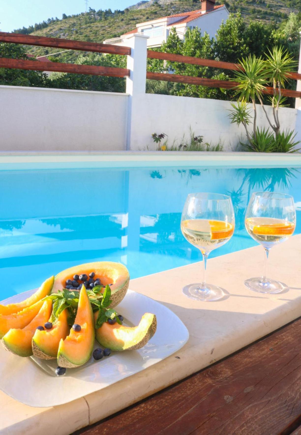 Villa My Rose With A Private Pool Mlini Kültér fotó