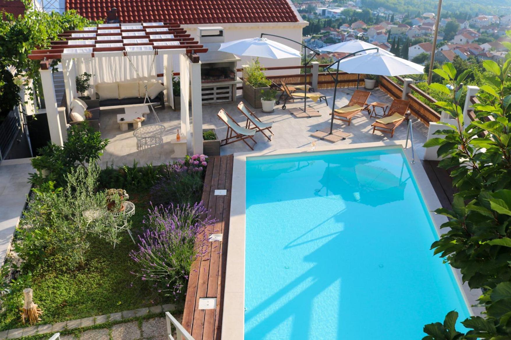 Villa My Rose With A Private Pool Mlini Kültér fotó